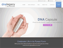 Tablet Screenshot of dnalegacy.com